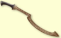 Ancient Egyptian Weapons - a scimitar or Egyptian curved sword.